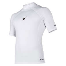 Gilet Rash À Manches Courtes Magic Marine Cube - Blanc