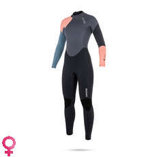 Mystic Womens DUTCHESS 3/2mm GBS Backzip Wetsuit - Pewter