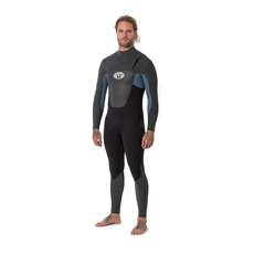 Animal Lava 5/4 Blindstitched Chest Zip Wetsuit - Pewter Blue Animal Lava 5/4 Blindstitched Chest Zip Wetsuit - Pewter Blue
