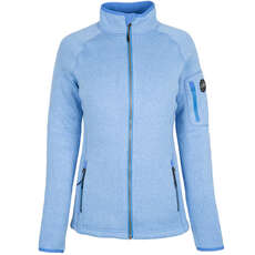 Gill Womens Knit Fleece Jacket - Light Blue