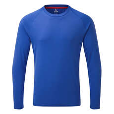 Gill Mens UV Tec Crew Neck Long Sleeve Tee - Blue Gill Mens UV Tec Crew Neck Long Sleeve Tee - Blue