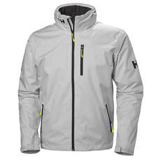 Helly Hansen Hooded Crew Midlayer Jacket - Grey Fog Helly Hansen Hooded Crew Midlayer Jacket - Grey Fog
