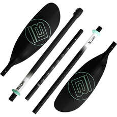 BOTE 5 Piece Adjustable Fibreglass Kayak Paddle - Black