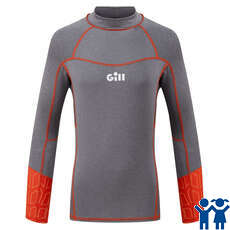 Gill Junior Pro Rash Vest Long Sleeve - Grey - 5020J Gill Junior Pro Rash Vest Long Sleeve - Grey - 5020J