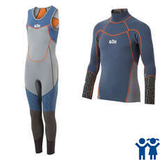 Gill Junior Zenlite Skiff Sailing Wetsuit Kit - Steel Grey / Ocean Gill Junior Zenlite Skiff Sailing Wetsuit Kit - Steel Grey / Ocean