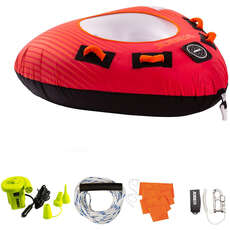 Jobe Thunder 1 Person Towable Package - Red Jobe Thunder 1 Person Towable Package - Red