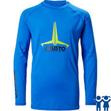 Musto Youth Insignia Uv Fast Dry Rash Guard - Bleu Brillant 80803
