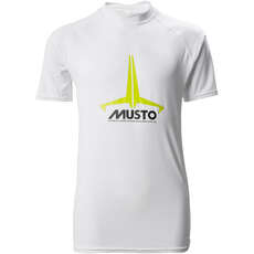 Musto Youth Insignia UV SS Fast Dry Rash Guard  - White 80802
