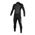 Mystic Brand 3/2mm Back-Zip Flatlock Wetsuit - Black
