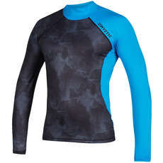 Mystic Crossfire Longsleeve Rash Vest - Blue - 200149 Mystic Crossfire Longsleeve Rash Vest - Blue - 200149