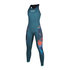 Mystic Womens Diva 2/2mm Back-Zip Long John Wetsuit - Teal