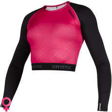 Mystic Womens Diva Longsleeve Crop Top Rashvest - Azelea 190102
