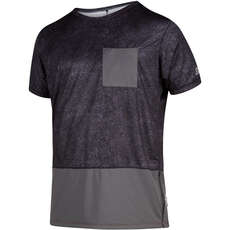 Mystic Shred Short Sleeve Quickdry Top - Phantom Grey - 200144