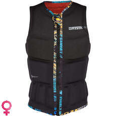 Mystic Womens Gem Wake Boarding Front-Zip Impact Vest - Noir