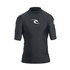 Rip Curl Corpo Short Sleeve UV Rash Guard WLE4KM - Black