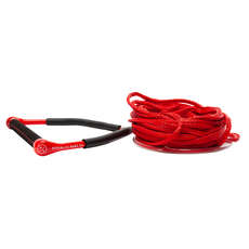 Hyperlite CG Handle with 60ft Poly-E Wakeboard Tow Rope - Red