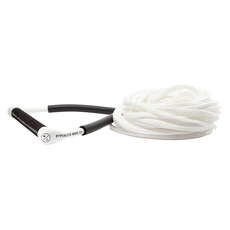 Hyperlite CG Handle with 60ft Poly-E Wakeboard Tow Rope - White