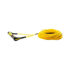 2022 Hyperlite SG Handle with 70ft Fuse Wakeboard Tow Rope - Yellow