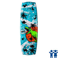 Ronix Boy's Vision with Glow 'N Dark Treasure Map Boat Board - Dinosaur/Blue