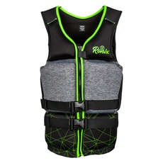Ronix Driver's Ed Capella 3.0 Teen CGA Wake Vest - Black/Lime