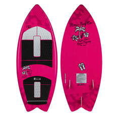 Ronix Girl's Super Sonic Space Odyssey Fish Wakesurf - Pink/White/Black