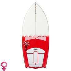 Ronix Women's Flyweight Bat Tail Thruster Hybrid Wakesurf - Pink/White