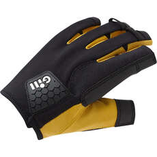 Gill Pro Short Finger Sailing Gloves  - Black 7443