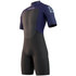 Mystic Brand 3/2mm Back-Zip  Shorty Wetsuit - Night Blue 210316
