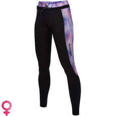 Mystic Womens Diva 2/2mm Neoprene Wetsuit Pants - Black/Purple 200076