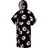Mystic Poncho Velour / Changing Robe - Black/White
