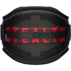Mystic Stealth Carbon Waist Harness No Spreader Bar  - Black/Red