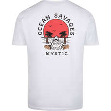 2022 Mystic Sundownder T-Shirt - White 210219