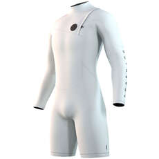Mystic THE ONE 3/2mm Zip-Free Longarm Shorty Wetsuit  - White 210110