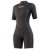 2023 Mystic Womens Brand 3/2mm Back-Zip Flatlock Shorty Wetsuit - Black 210323