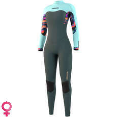 Mystic Womens DAZZLED 5/3mm Back Zip Wetsuit - Dark Leaf 210080