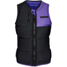 Mystic Womens DAZZLED FZip Wakeboard Impact Vest - Black Purple 200187