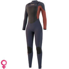 Mystic Womens Diva 4/3mm Front Zip Wetsuit - Night Blue 210076