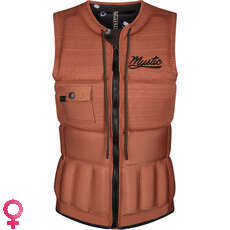 Mystic Womens DIVA FZip Wakeboard Impact Vest  - Rusty Red 200186