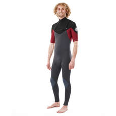 Combinaison Rip Curl Dawn Patrol Perf 2 / 2Mm Ss Chest-Zip - Maroon Wsm9Ym