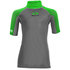 Sola Junior Short Sleeve Rashvest 2022 - Charcoal/Green A1743