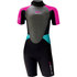 Sola Girls Storm 3/2mm Shorty Wetsuit 2022 - Magneta/Turquoise A1723
