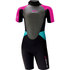 Sola Junior Storm 3/2mm Shorty Wetsuit - Magneta/Turquoise A1723