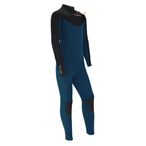 Sola Kids System 5/4mm Front Zip Wetsuit - Black/Blue Melange A1507