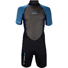 Sola Fusion 3/2mm Shorty Wetsuit - Black/Blue A1721