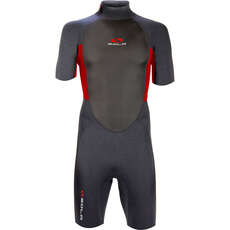 Sola Fusion 3/2mm Shorty Wetsuit  - Graphite/Red A1721