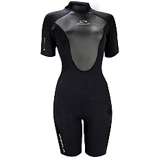 Sola Womens Ignite 3/2mm Shorty Wetsuit - Volcanic Black A1722