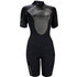 Sola Womens Ignite 3/2mm Shorty Wetsuit - Volcanic Black A1722