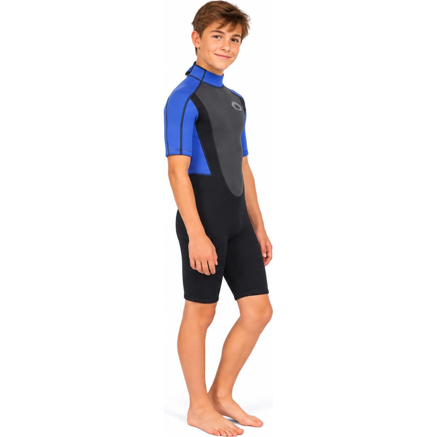 Typhoon Storm3 Boys 3/2mm Shorty Wetsuit - Nite Blue 250935