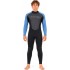 Typhoon Swarm3 3/2mm Back Zip Wetsuit - Black/Blue Steel 250981
