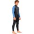 Typhoon Swarm3 3/2mm Back Zip Wetsuit - Black/Blue Steel 250981